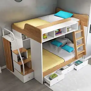 Meuble meuble en fibre carbone pour enfants, lits superposés, plusieurs pièces