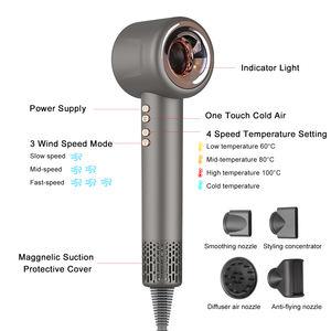 2025 nuevas marcas de ajuste de moda secador de pelo profesional potente secador de pelo rosa para bebé secador de pelo BLDC iónico de alta velocidad - Product Image 2