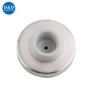 Fermaporta con pomello per porta a parete con tappo concavo in acciaio inossidabile - Product Image 1