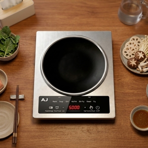Table de cuisson électrique en céramique à brûleur unique durable de 5000 W, plaque en verre infrarouge <span class=keywords><strong>avec</strong></span> cordon d'alimentation en cuivre épais 220 V - Product Image 3