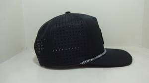 Gorras de béisbol con logotipo de goma de PVC personalizado con corte láser Sombreros de golf deportivos de 5 paneles de alta calidad con cuerda Hombres Sombreros impermeables DOM107 - Product Image 3