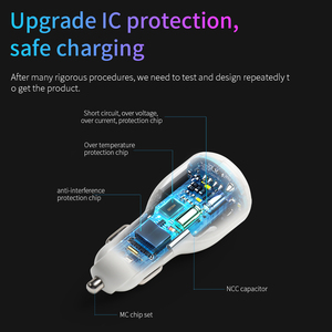 <span class=keywords><strong>Chargeur</strong></span> rapide de téléphone portable 3.1A <span class=keywords><strong>Chargeur</strong></span> de voiture Usb à 2 ports Charge rapide 3.0 <span class=keywords><strong>Chargeur</strong></span> de voiture double usb - Product Image 5