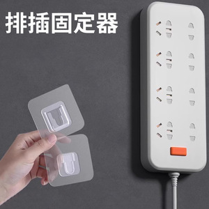 <b>Hook</b>-type no-drill multi-functional socket router shelf patch power strip <b>adhesive</b> fastener traceless snap - Product Image 5