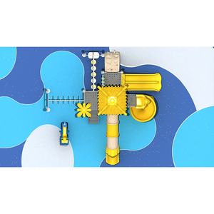 <span class=keywords><strong>Sunny</strong></span> Yellow Kids Outdoor Playground Slide Set con Rocking Horse Fun Juego educativo para las aventuras activas de los niños - Product Image 3