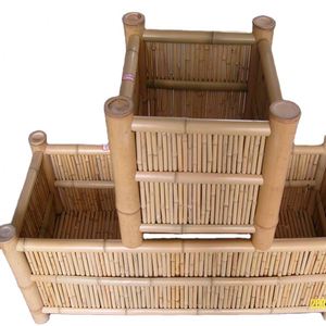 Boîte de plantation en <span class=keywords><strong>bambou</strong></span> naturel pour la décoration paysagère de jardin et la plantation de <span class=keywords><strong>fleurs</strong></span> - Product Image 1