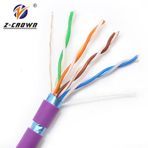 LSZH siemon ftp cat6/cat6e 23awg, paire torsadée blindée, code couleur cuivre nu lan ethernet utp cat6 flexible noir <span class=keywords><strong>RJ45</strong></span> Cable - Product Image 3