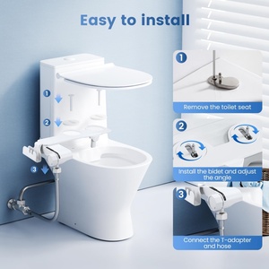 Ультратонкий унитаз с насадкой для ванной комнаты - Product Image 3