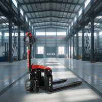 Transpalette Électrique Lithium EP EPT20-15ET2L 1,5 Tonne, Version Améliorée 2025, Chariot à Palettes Manuel pour Logistique d'Entrepôt, 24V 40Ah Pneumatique