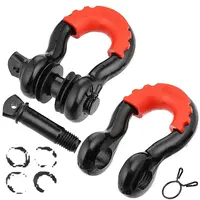 Wholesale SUPERFINDINGS 2Pcs D Ring Screw Shackles Stainless D