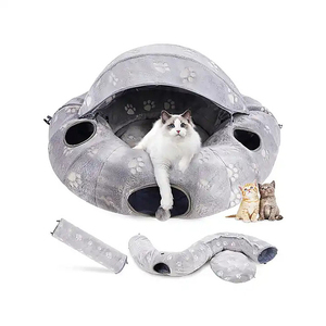 Wholesale Foldable Collapsible Plush <b>Cat</b> Donut <b>Tunnel</b> - Product Image 6