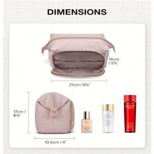 Bolsa de Maquillaje LILALILA 2023 de PVC, Gran Capacidad, Material Resistente al Desgaste, Impermeable, con Cierre Suave para Mujer - Product Image 5