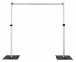 Heavy-Duty Adjustable <b>Backdrop</b> <b>Stand</b> with Steel Base | Sturdy Support for Grass Walls, Flower Walls, Photography & Events - Product Image 1