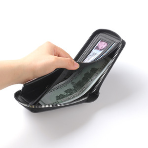 Nueva Cartera Corta para Hombre, Moderna con Detalles Tejidos, Cierre de Cremallera, Estilo Europeo, Tarjetero de Cuero PU, Venta al Por Mayor - Product Image 3