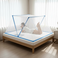 Moustiquaires pliables 100 % polyester sans fond pour lits d'enfants, pour un sommeil confortable des enfants