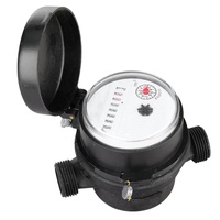 Compteur d'eau domestique en nylon plastique à jet unique de type sec DN20 3/4 pouce ISO4064 Classe B