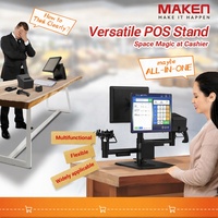 Solutions de montage de Pos réglables Supportent le support pivotant de moniteur unique 360 Rotate Pole Pos Mountingxx