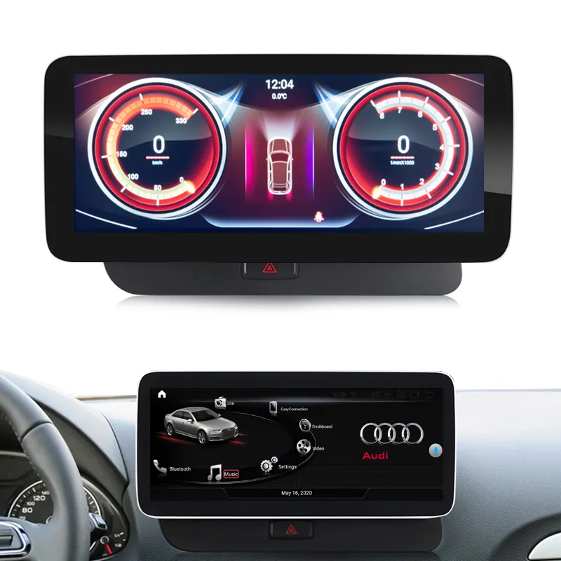 8Gb RAM 256Gb ROM 12.3 "Android 11หน้าจอสัมผัสอัพเกรด Carplay GPS เครื่องเสียงรถยนต์มัลติมีเดียสำหรับ Audi Q5 Sq5