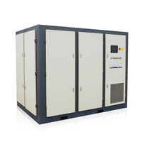Compresor de Aire de Tornillo de Dos Etapas, Lubricado, Refrigerado por Aire, de Accionamiento Directo, Marca XINLEI, Modelo XLPM75A-IID, 75hp 55kw, Nuevo, Estacionario, 380V