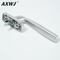 AXWJ Modern Kustomisasi Hitam Gagang 7-Bentuk Tahan Lama Ambidextrous PVC Kontrol Sentuh Jendela Casement Garansi 3 Tahun Model