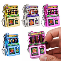 Llavero Creativo Mini Máquina de Juego de Descompresión con Electrochapado, Diseño de Dibujos Animados, Rompecabezas para Niños de 2 a 4 Años, PU