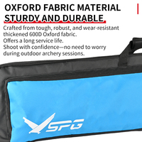 Sac de transport pour arc de tir à l'arc SPG, style traditionnel mongol, pour arc long démontable, en tissu Oxford, avec poches de rangement, protection pour flèches en carbone et équipement