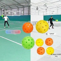 Équipement de pickleball certifié USAPA, 40 trous, 74 mm, nid d'abeille, léger, pour intérieur/extérieur, logo personnalisé, durable et stable