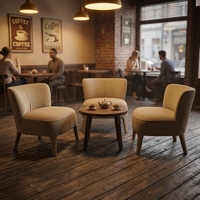 Fauteuil de loisirs moderne en velours pour restaurant, café, hall d'hôtel, fauteuil d'appoint en tissu bouclé