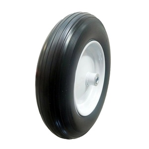 Neumático libre plano 3,50-<span class=keywords><strong>8</strong></span> con cubo de simetría de llanta de metal y rodamientos de bolas <span class=keywords><strong>Rueda</strong></span> de 14 pulgadas para carretilla/carretilla manual - Product Image 6