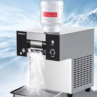 VNTKITCHEN Promotion Populaire Machine à Glace Pilée Commerciale en Acier Inoxydable VNT-FC-80F de Comptoir, Production en 3 Secondes, 2L