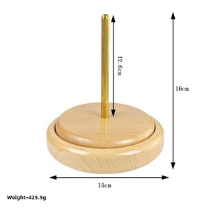 Outil <span class=keywords><strong>de</strong></span> bobinage <span class=keywords><strong>de</strong></span> fil DIY en bois <span class=keywords><strong>de</strong></span> hêtre écologique, accessoire <span class=keywords><strong>de</strong></span> couture fait main pour tricoter des pulls, crochet et <span class=keywords><strong>bobine</strong></span> à fil - Product Image 2