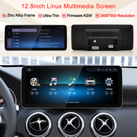 Reproductor de Video para Auto STWEI con Pantalla HD de 12.8'' y 2400*900, con CarPlay Automático para Mercedes Benz Clase A, GLA, CLA, G W176 C117 X156 W463 2012-2018