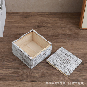 Wooden Jewelry Box With <b>Pull</b> <b>Out</b> <b>Drawer</b> Simple Desktop Organizer For Jewelry <b>Storage</b> - Product Image 4