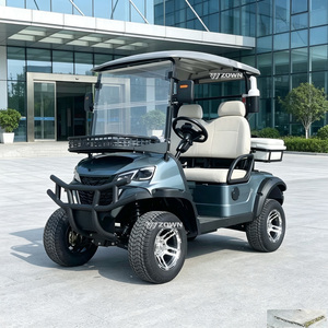 Voiturette de golf électrique 2 places avec carrosserie en fibre de verre haute résistance et pneus en caoutchouc résistants à l'usure pour parcours de golf - Product Image 1