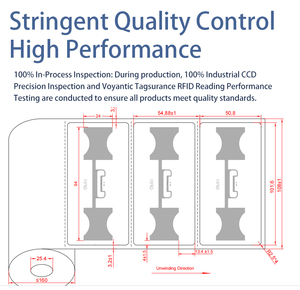 Étiquette logistique RFID UHF personnalisée XGSun, 4x2 pouces, impression thermique, auto-adhésive, passive, U <span class=keywords><strong>CODE8</strong></span>, lecture longue portée pour entrepôt - Product Image 5