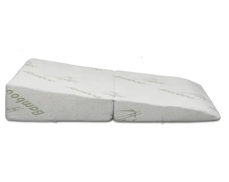 Almohada plegable de espuma viscoelástica, cojín de cuña de descanso para cama y espalda