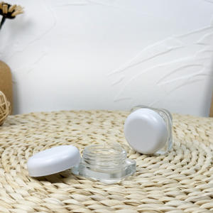 Récipient en verre blanc noir 5ml 7ml 9ml bocal en verre à l'épreuve des enfants avec couvercles CR - Product Image 1