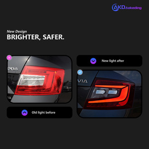 Skoda Octavia 15-17ไฟท้ายแอลอีดีแบบดัดแปลงคู่มือไฟท้าย - Product Image 4
