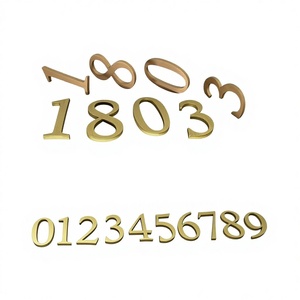 Guía <span class=keywords><strong>de</strong></span> Número <span class=keywords><strong>de</strong></span> Habitación <span class=keywords><strong>de</strong></span> Hotel Personalizada <span class=keywords><strong>de</strong></span> Acero Inoxidable Sólido con Acabado Metálico Cepillado y Caracteres <span class=keywords><strong>de</strong></span> Latón - Product Image 1