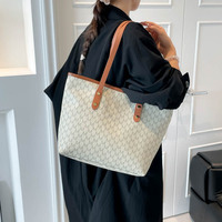 Sac à main de luxe imprimé pour femmes, sac à main en PU, sac à bandoulière, grand sac fourre-tout pour femmes