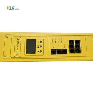 Durable Meter Smart 3 Phase Input Output 380V 480V 6pin PA45 12way Socket Rack Power Distribution Unit PDU