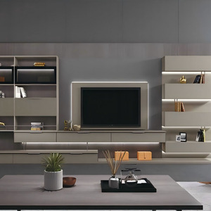Meuble <span class=keywords><strong>TV</strong></span> personnalisé écologique, style contemporain, pour salon et hôtel, en aluminium - Product Image 5