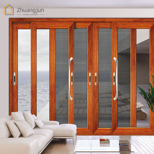 <span class=keywords><strong>Puertas</strong></span> Batientes de Perfil de Aluminio, Puerta Mosquitera de Aluminio con Pantalla de Seguridad Hermética - Product Image 4