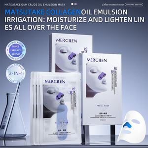 MERCILEN Mascarilla facial Colágeno Ácido hialurónico Natural Orgánico Hidratante Reparación antienvejecimiento Cuidado facial Blanqueamiento Mascarilla facial - Product Image 3