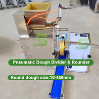Petite boule de pâte commerciale industrielle à bas prix entièrement automatique et diviseuse de pâte Machine à arrondir pour boulangerie Burger