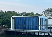 Maison de motel préfabriquée en acier contemporain pour villa, appartement, magasin - Durable, sûre, forme personnalisée, facile
