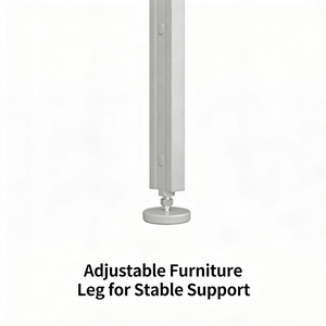 Armoire ouverte minimaliste en aluminium, penderie autoportante pour vêtements - Product Image 3