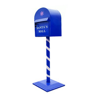 Boîte postale de Noël Boîte aux lettres debout Lettres Boîte postale décorative Père Noël