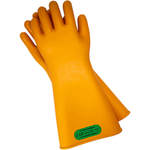 قفازات كهربائية مطاطية معزولة للعمل على الجهد العالي 35 كيلو فولت بسعر رخيص، متينة مع أساور مجمعة 42 سم ذات جودة عالية - Product Image 4