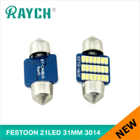 Ampoule LED C5W 31mm Festoon 21SMD 3014, lumière de dôme blanche 6000K pour voitures, éclairage intérieur de la carte, de la plaque d'immatriculation et du coffre, remplacement de lampe