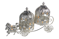 Corbeille à fruits secs antique en argent allemand, motif cheval, style Gharry, pour panier de mariage
